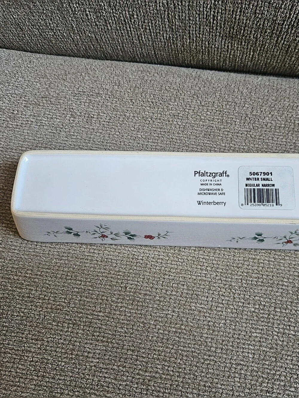 Pfaltzgraff Winterberry Modular Narrow Ceramic Tray